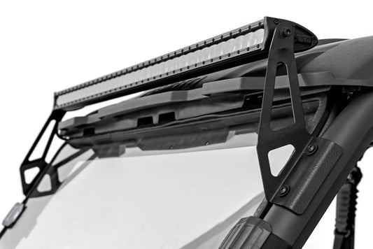 Rough Country LED Light Kit | Front Mount | 50" Black Single Row | CFMOTO UFORCE 1000 by Rough Country
