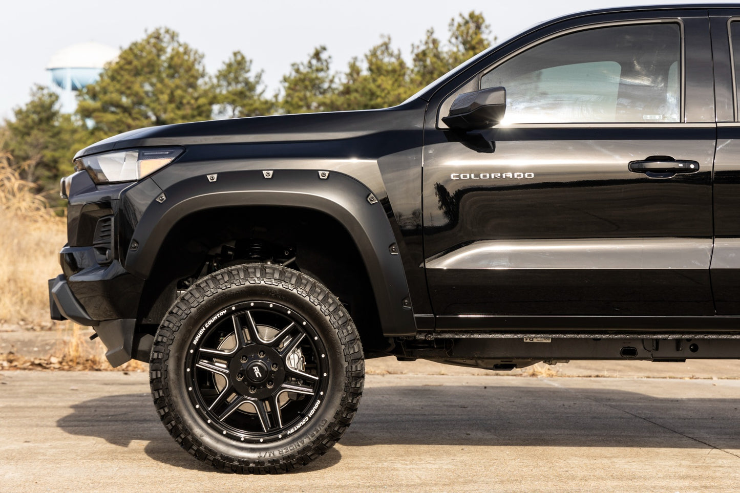 Rough Country Pocket Fender Flares | GBA Gloss Black | Chevy Colorado 2WD/4WD (2023-2026)