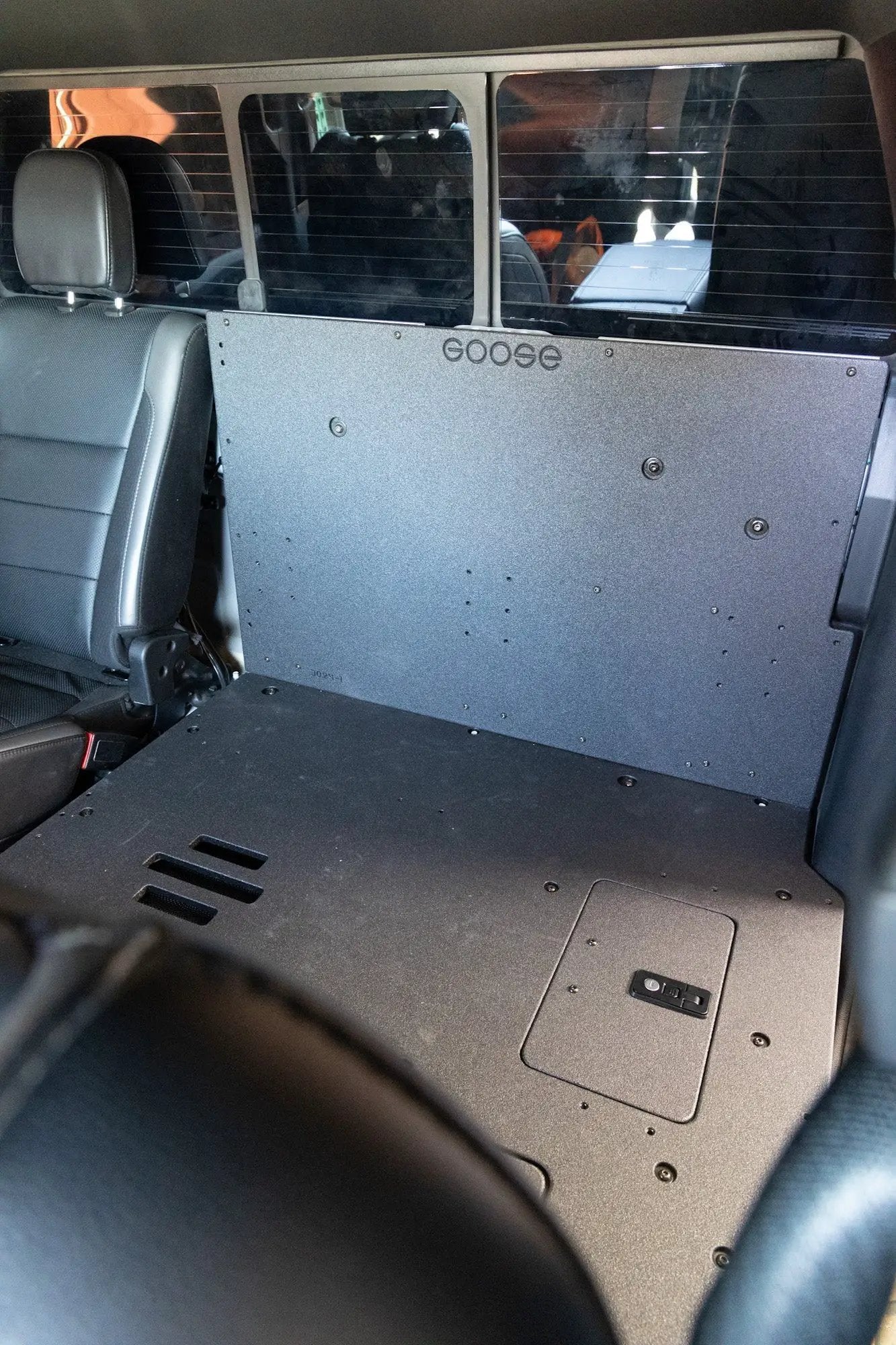 Ford F150 2015-Present 13th & 14th Gen. SuperCrew - Second Row Seat Delete Plate System by Goose Gear