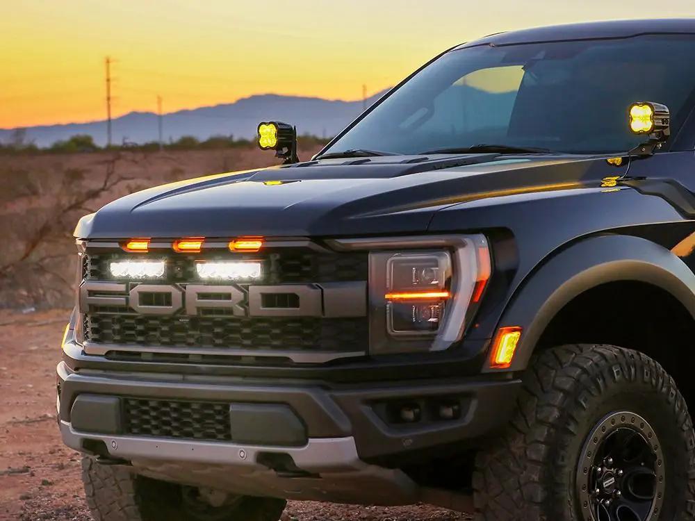 TRIPLE-R-LIGHTS Ford F-150 Raptor (2021-2023) - Grille Mount Kit (GK-USFR-DRIVE-WY-14K) by TRIPLE-R-LIGHTS