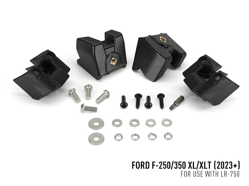 TRIPLE-R-LIGHTS Ford F-250/350 XL/XLT (2023+) - Grille Mount Kit (Includes: 2x LR 750 Beacon, 1x GM-F250-01K, 1x Two Lamp Wiring Kit)