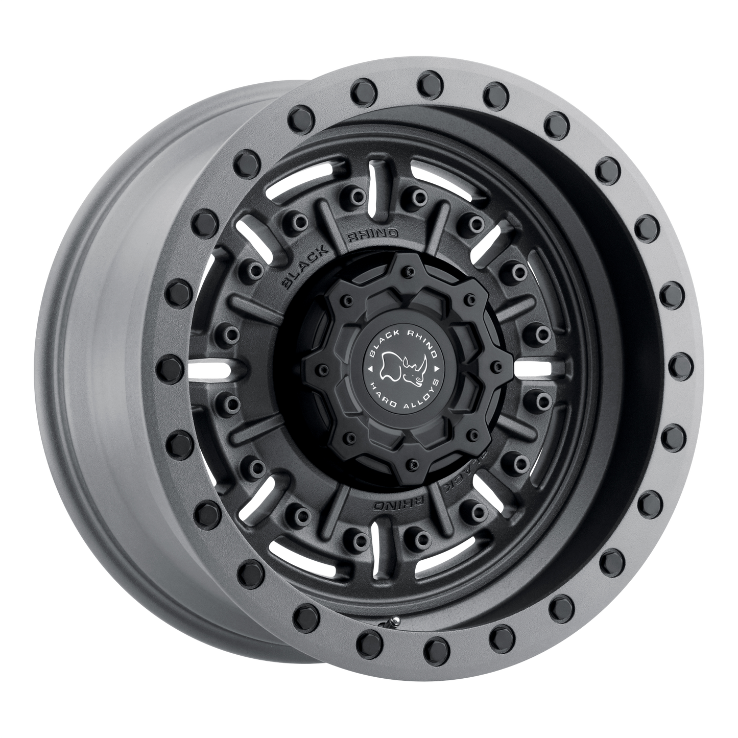 Black Rhino Hard Alloys BR ABRAMS 17X8.5 6X139 -18 112 TXT M-GM by Black Rhino Hard Alloys