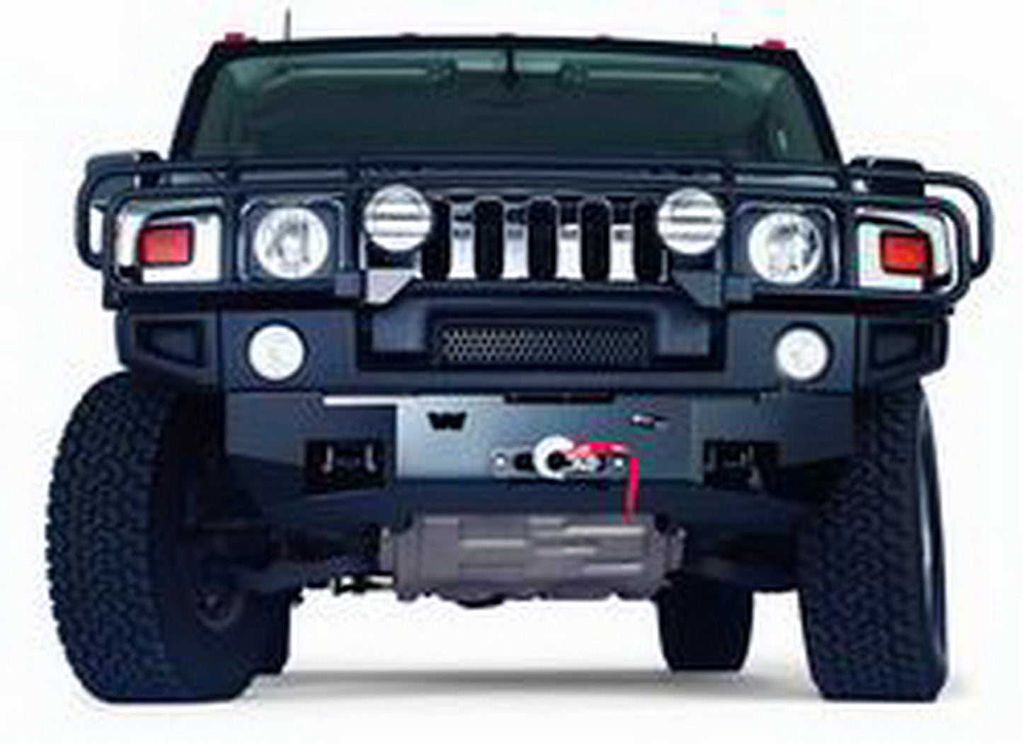 Warn Vehicle Mounted; Vehicle Recovery Winch; 12 Volt Electric; 9500 Pound Line Pull Capacity; 100 Foot Wire Rope; Roller Fairlead; Wired Remote; Planetary Gear Drive; Requires Winch Carrier or Winch Mount