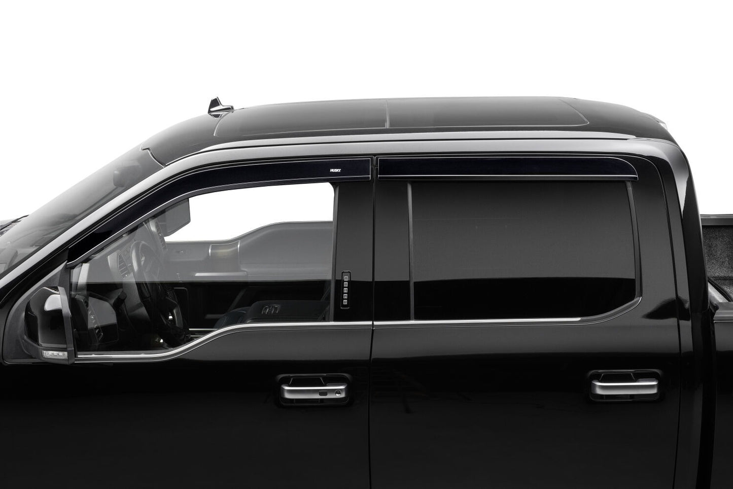 Husky Liners Low Profile Ventvisor Deflector; Smoke; Outside Mount; 4 pc.