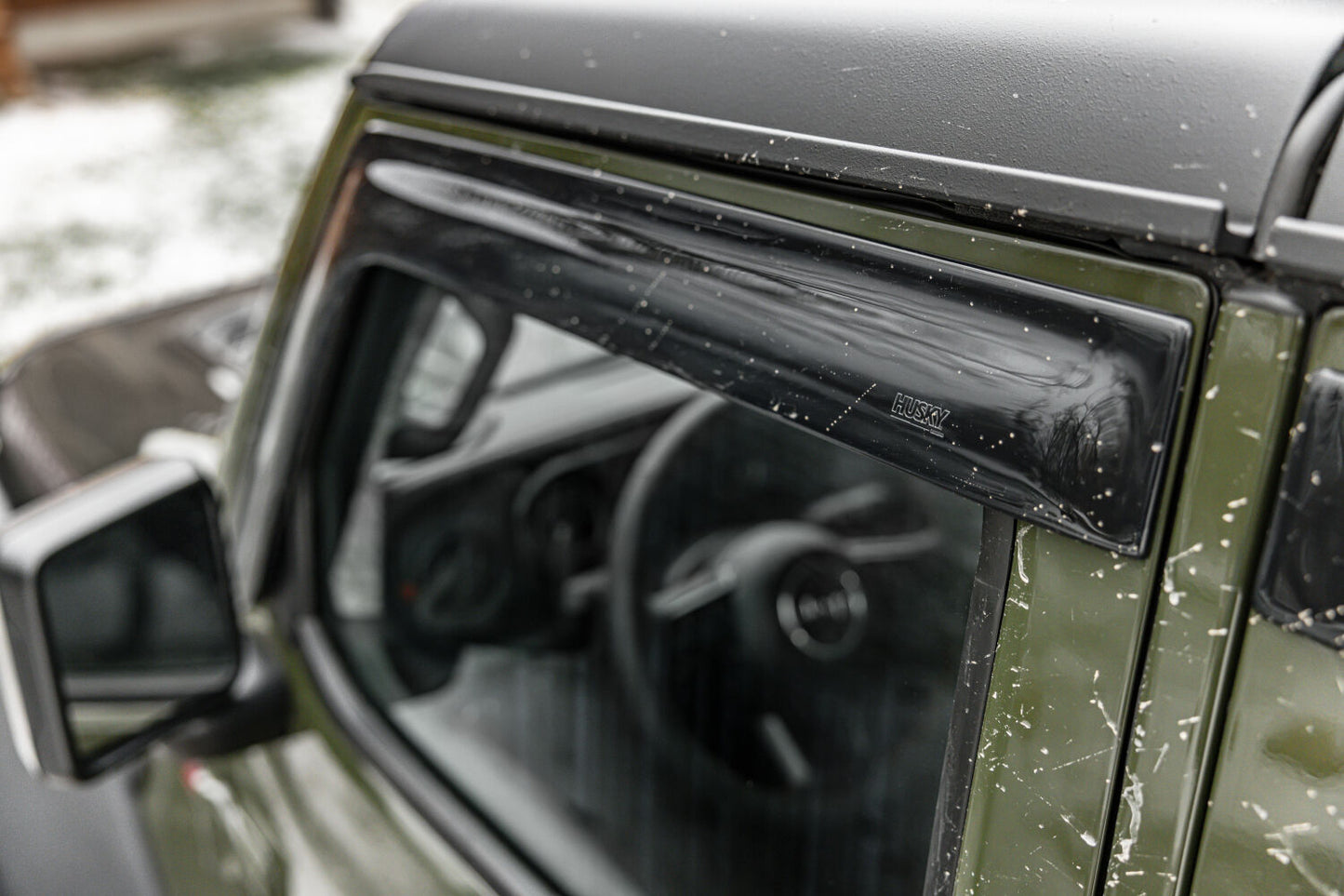 Husky Liners Low Profile Ventvisor Deflector; Smoke; Outside Mount; 4 pc.