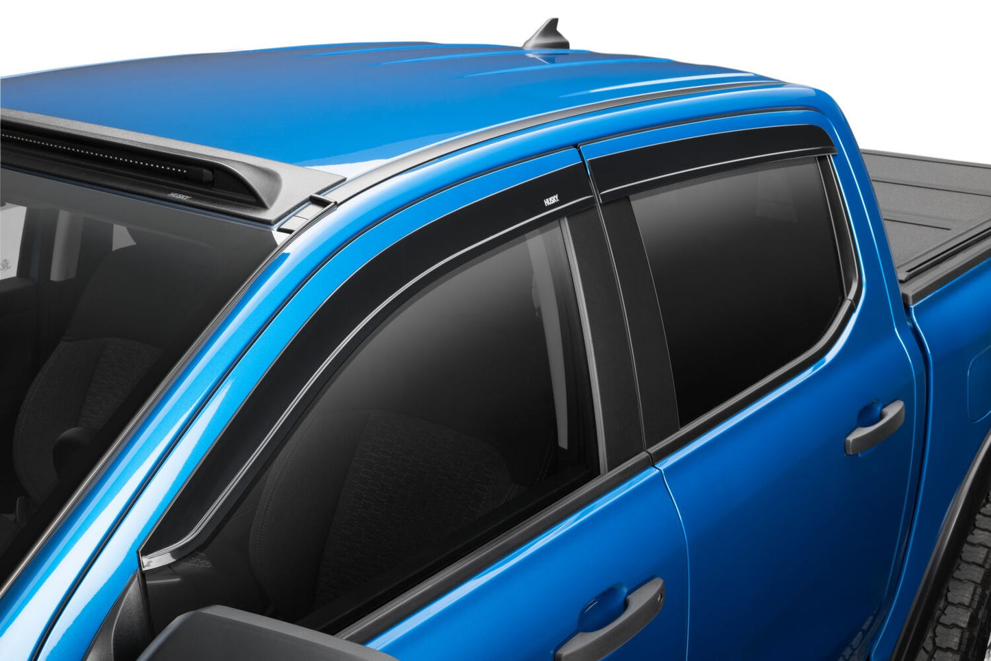 Husky Liners Low Profile Ventvisor Deflector; Smoke; Outside Mount; 4 pc.