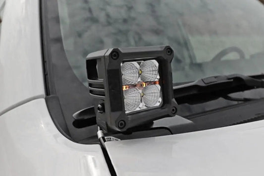 Rough Country LED Light Kit | Ditch Mount | 2" Black Spot Pair | Toyota 4Runner (10-24) by Rough Country