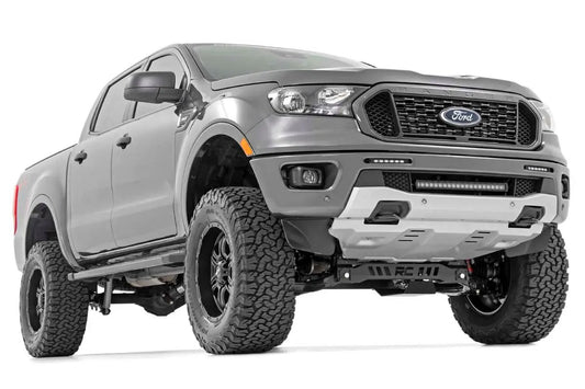 Rough Country LED Light Kit | Bumper Mount | 6" Black Slimline Pair | Ford Ranger (19-23) by Rough Country