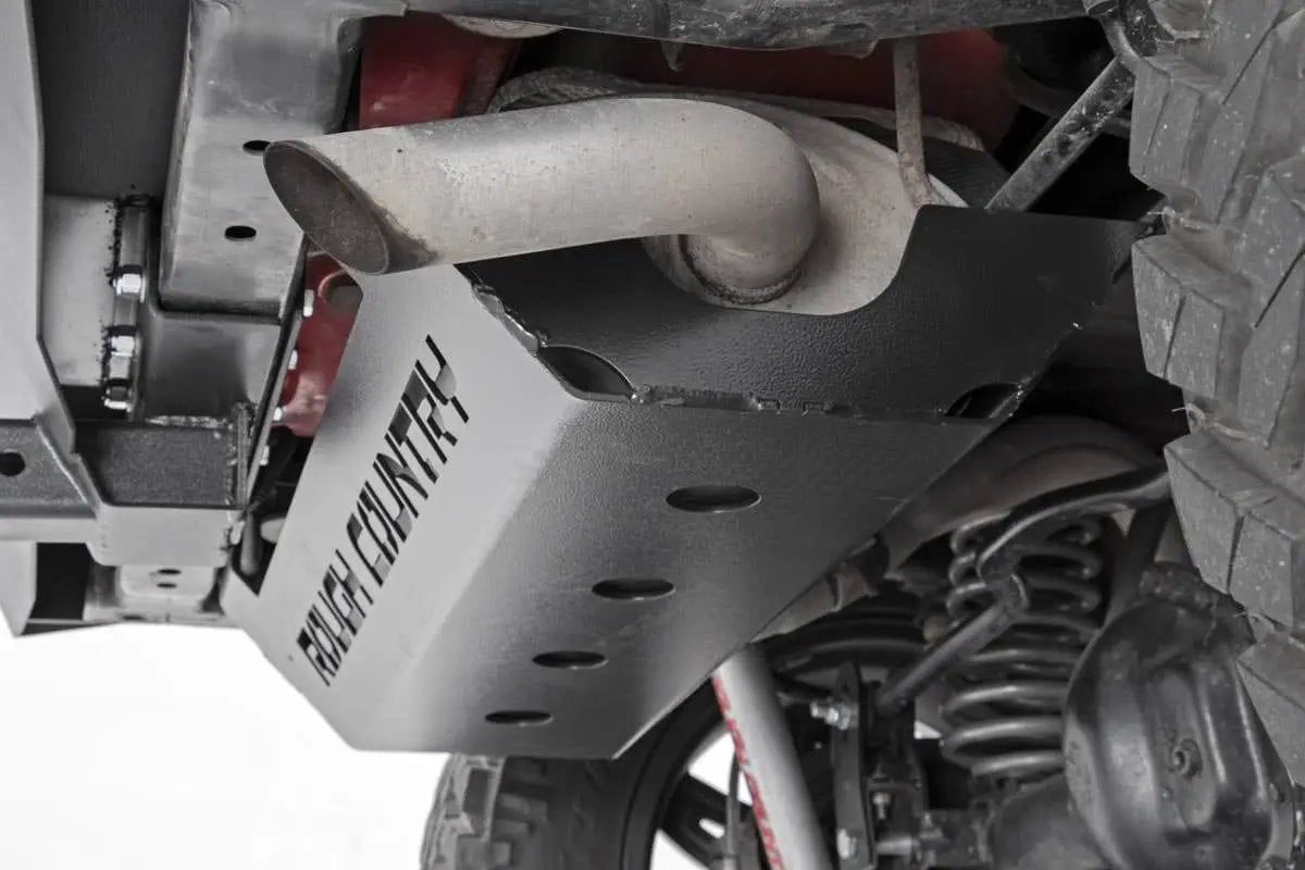 Rough Country Muffler Skid Plate | Jeep Wrangler JK/Wrangler Unlimited (2007-2018) by Rough Country