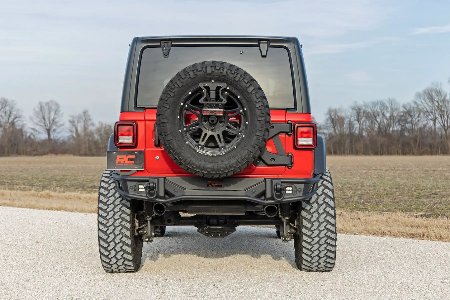 Rough Country Rear Bumper | Tubular | Jeep Wrangler JL (18-26)/Wrangler Unlimited (18-26) by Rough Country