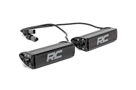 Rough Country 6 Inch Black Series LED Light Bar | Single Row | Pair by Rough Country