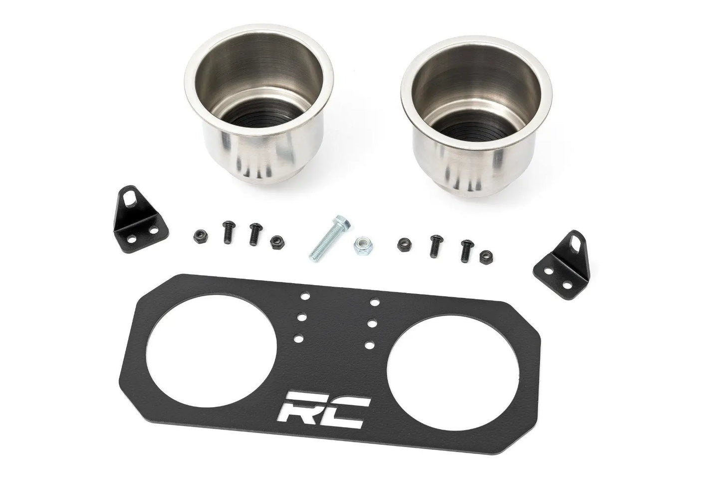 Rough Country Passenger Grip Handle Dual Cup Holder | Polaris RZR 4 900/RZR S 1000 by Rough Country