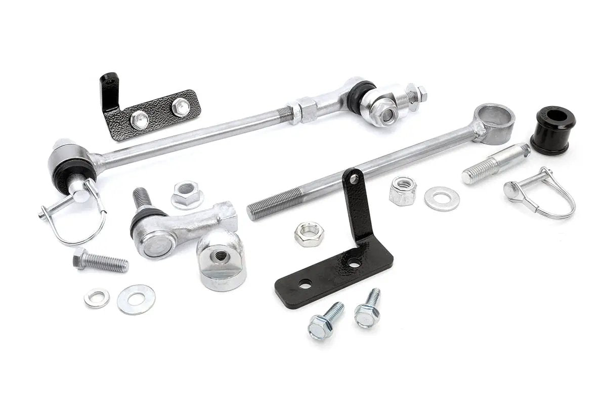 Rough Country Quick Disco Sway Links | 3.5-6.5 Inch Lift | Jeep Cherokee XJ (84-01)/Comanche MJ (86-92) by Rough Country