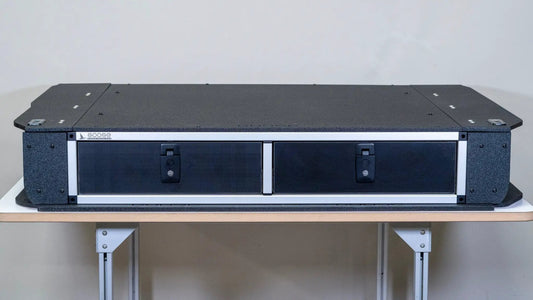 Toyota Land Cruiser 1991-1997 80 Series - Side x Side Drawer Module with Fitted Top Plate - 43-3/8" W x 8" H x 40" D by Goose Gear