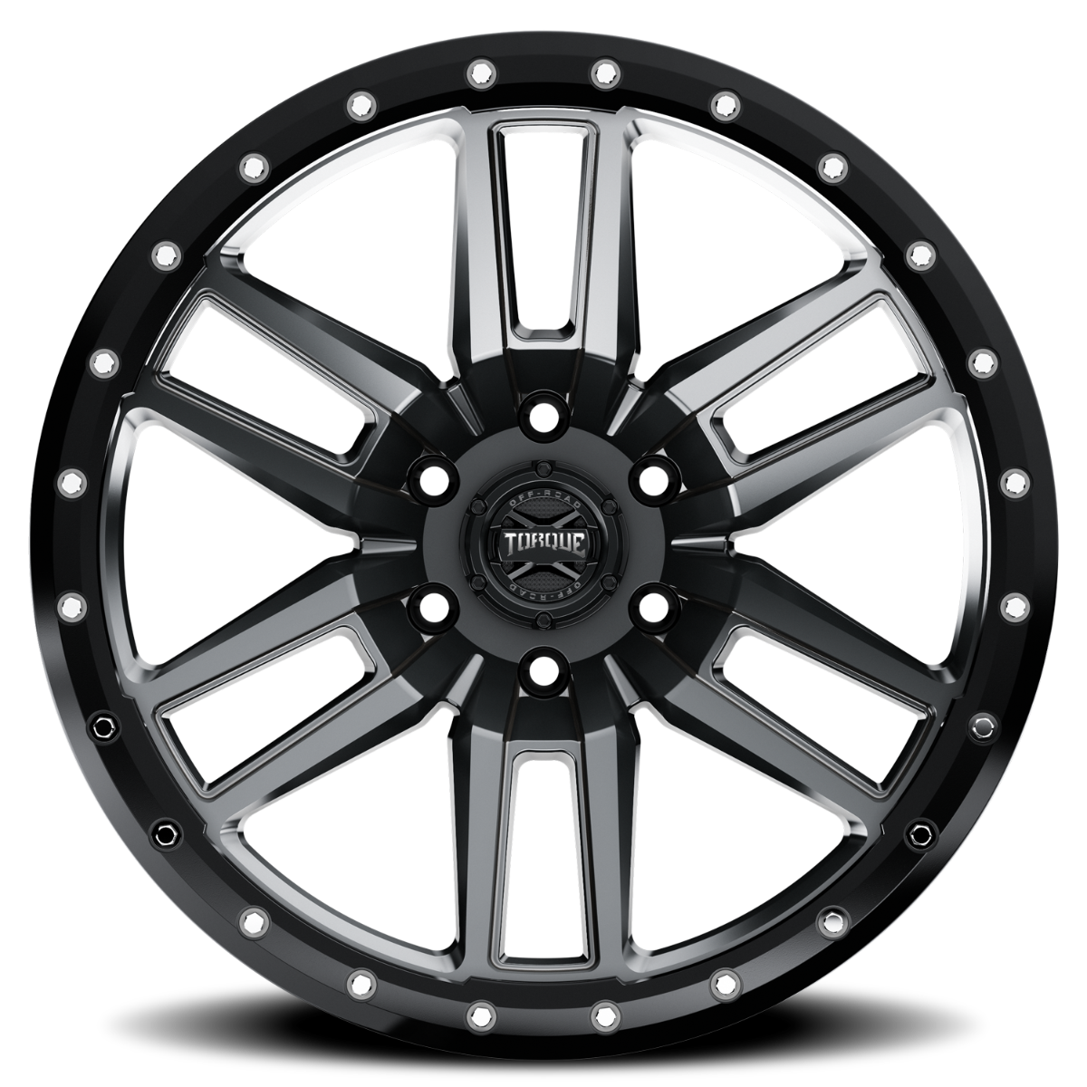 Torque Pritchett | Anthracite w/Black Lip | 18x9 | 6x5.5 | -12mm by Torque