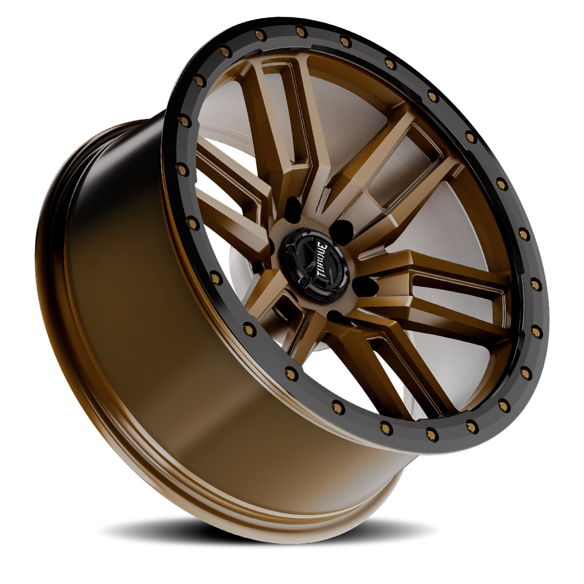 Torque Pritchett | Bronze w/Black Lip | 17x9 | 6x5.5 | 0mm by Torque