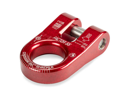 Factor 55 The CrossbeamTM?Shackle is the ultimate recovery point. Heavy duty pin retained by a snap-ring ensures that the legs of the shackle remain secure and resist spreading, offering unmatched stability during recovery operations by Factor 55