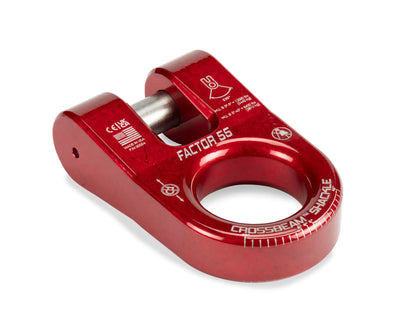 Factor 55 The CrossbeamTM?Shackle is the ultimate recovery point. Heavy duty pin retained by a snap-ring ensures that the legs of the shackle remain secure and resist spreading, offering unmatched stability during recovery operations by Factor 55