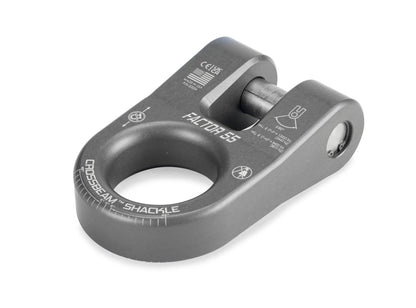 Factor 55 The CrossbeamTM?Shackle is the ultimate recovery point. Heavy duty pin retained by a snap-ring ensures that the legs of the shackle remain secure and resist spreading, offering unmatched stability during recovery operations by Factor 55