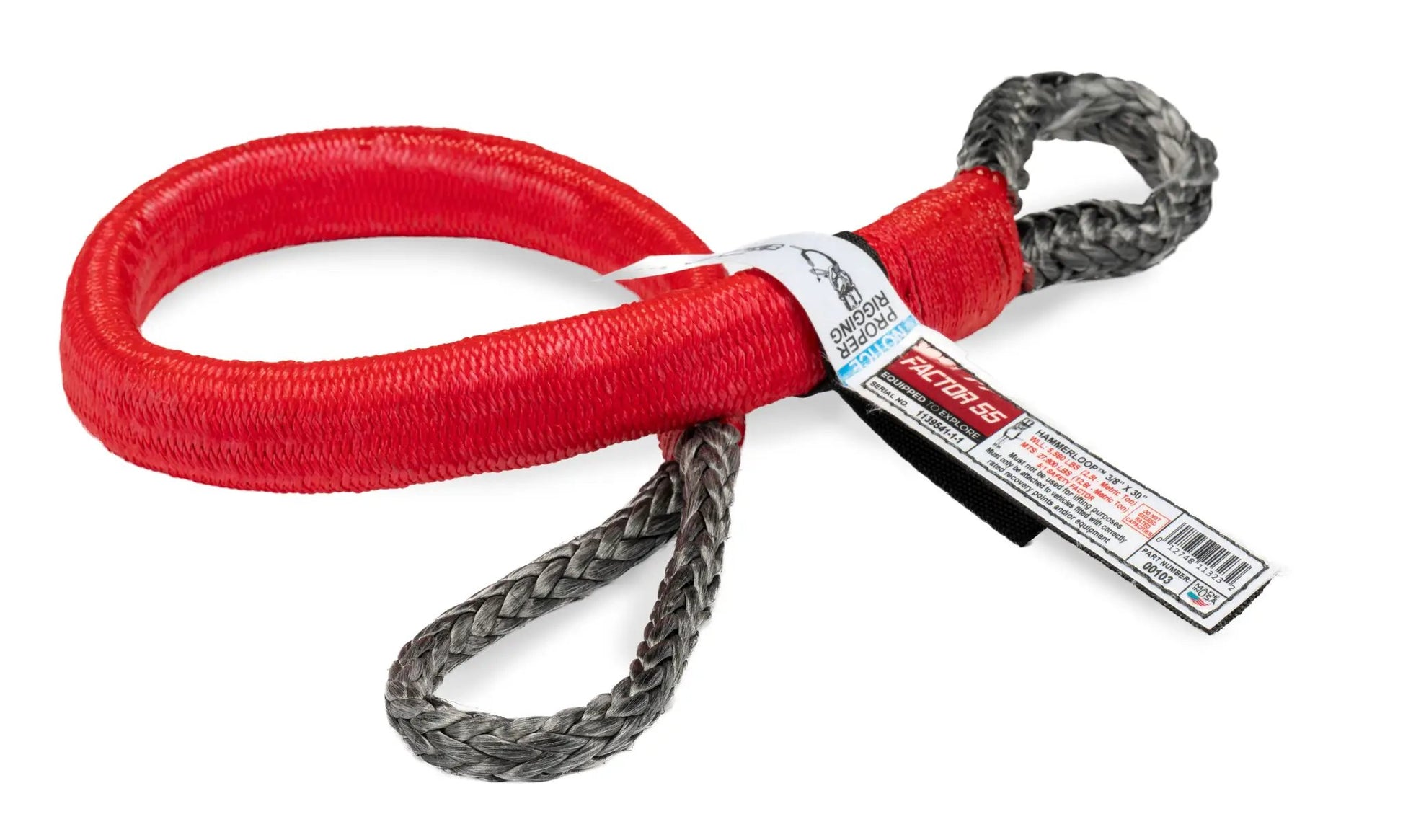 Factor 55 The HammerLoopTM is designed to work with the UltraHook and features a unique design to facilitate quick attachment through a wheel, around a roll cage, or via the eyelets of any strap. by Factor 55