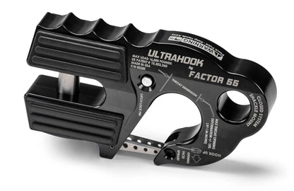 Factor 55 Ultrahook is the world's safest and fastest winch hook that was developed to meet the needs of off-road racers who needed the speed of a hook with the functionality of closed system winching by Factor 55
