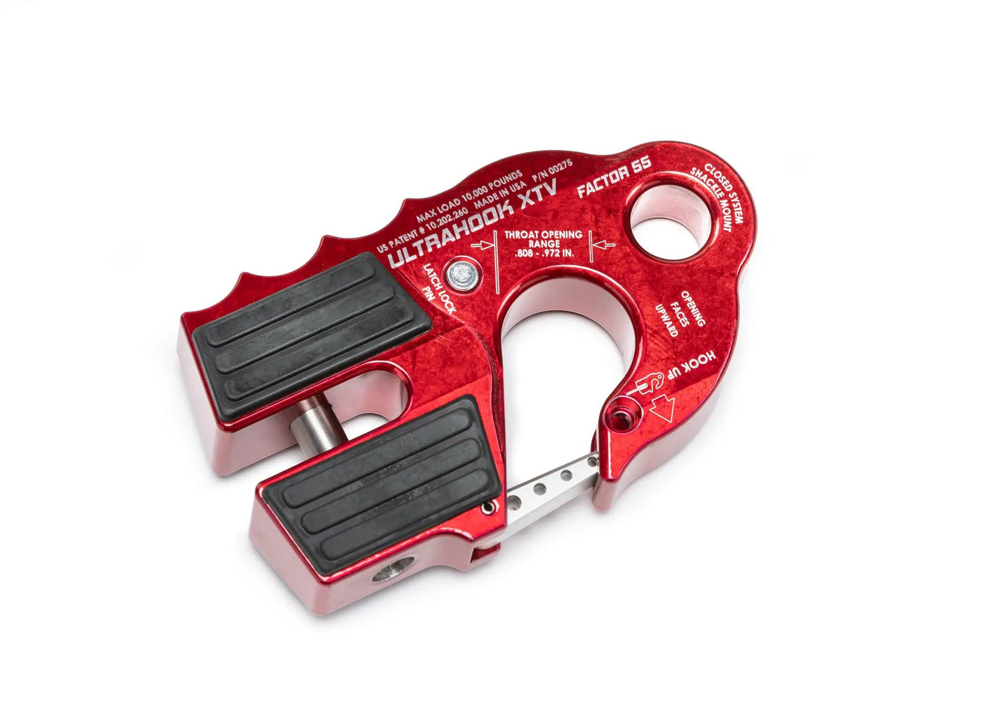 Factor 55 The Ultrahook XTV is the world's safest and fastest winch hook that was developed to meet the needs of off-road racers who needed the speed of a hook with the functionality of closed system winching by Factor 55