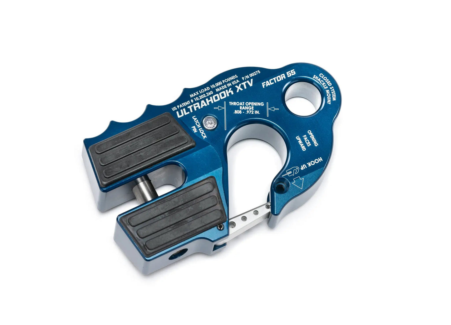 Factor 55 The Ultrahook XTV is the world's safest and fastest winch hook that was developed to meet the needs of off-road racers who needed the speed of a hook with the functionality of closed system winching by Factor 55