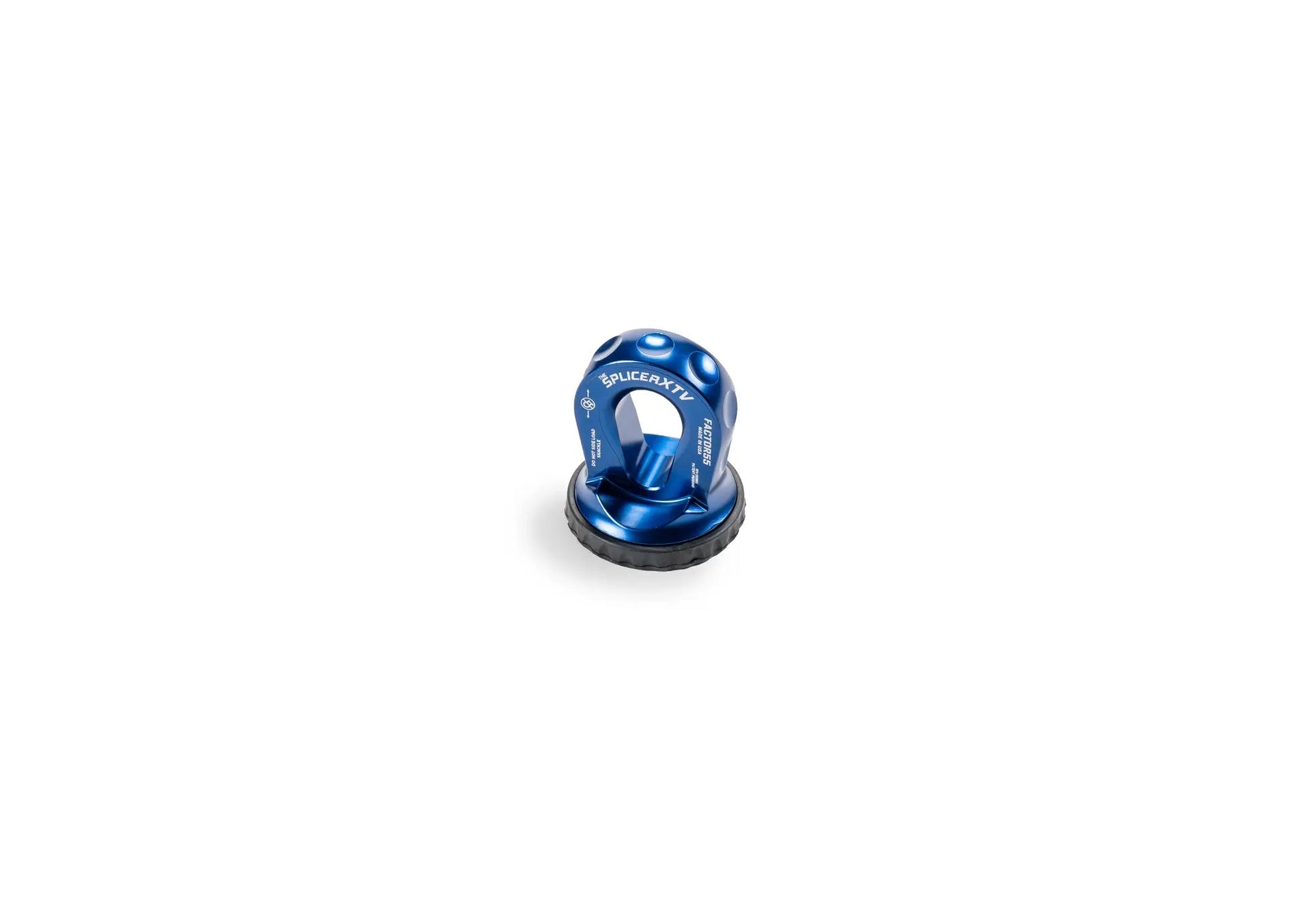 Factor 55 The Splicer XTV is the world?s first splice on synthetic rope shackle mounting thimble with rope protection and integrated rubber pad for UTV/ATV by Factor 55