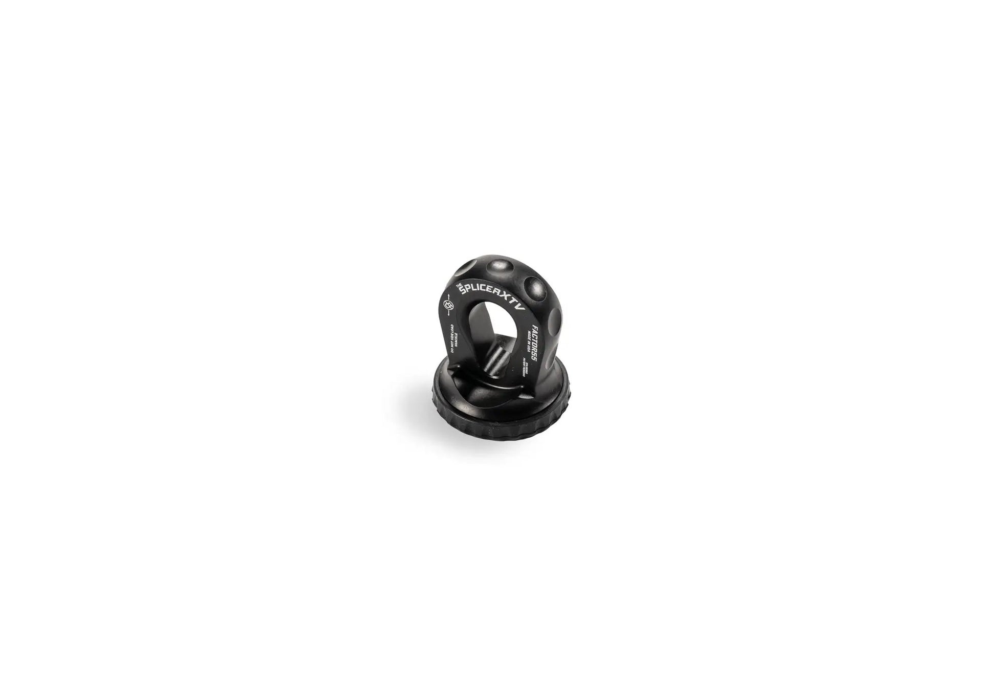 Factor 55 The Splicer XTV is the world?s first splice on synthetic rope shackle mounting thimble with rope protection and integrated rubber pad for UTV/ATV by Factor 55