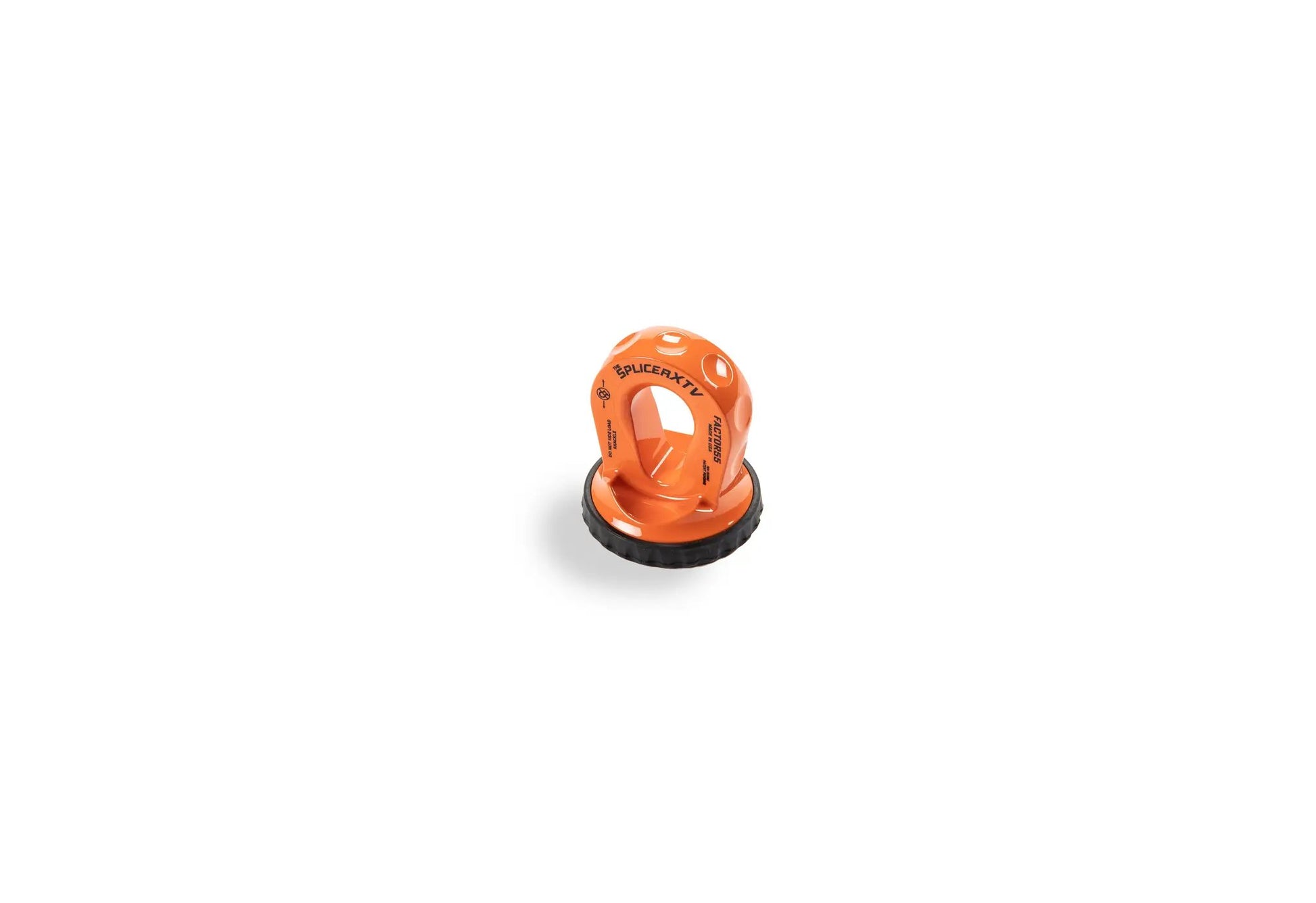 Factor 55 The Splicer XTV is the world?s first splice on synthetic rope shackle mounting thimble with rope protection and integrated rubber pad for UTV/ATV by Factor 55