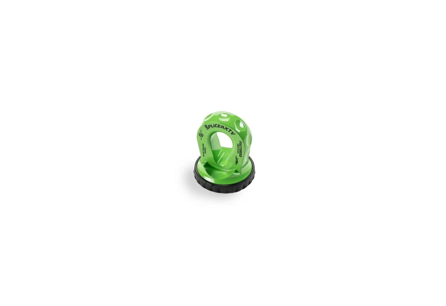 Factor 55 The Splicer XTV is the world?s first splice on synthetic rope shackle mounting thimble with rope protection and integrated rubber pad for UTV/ATV by Factor 55