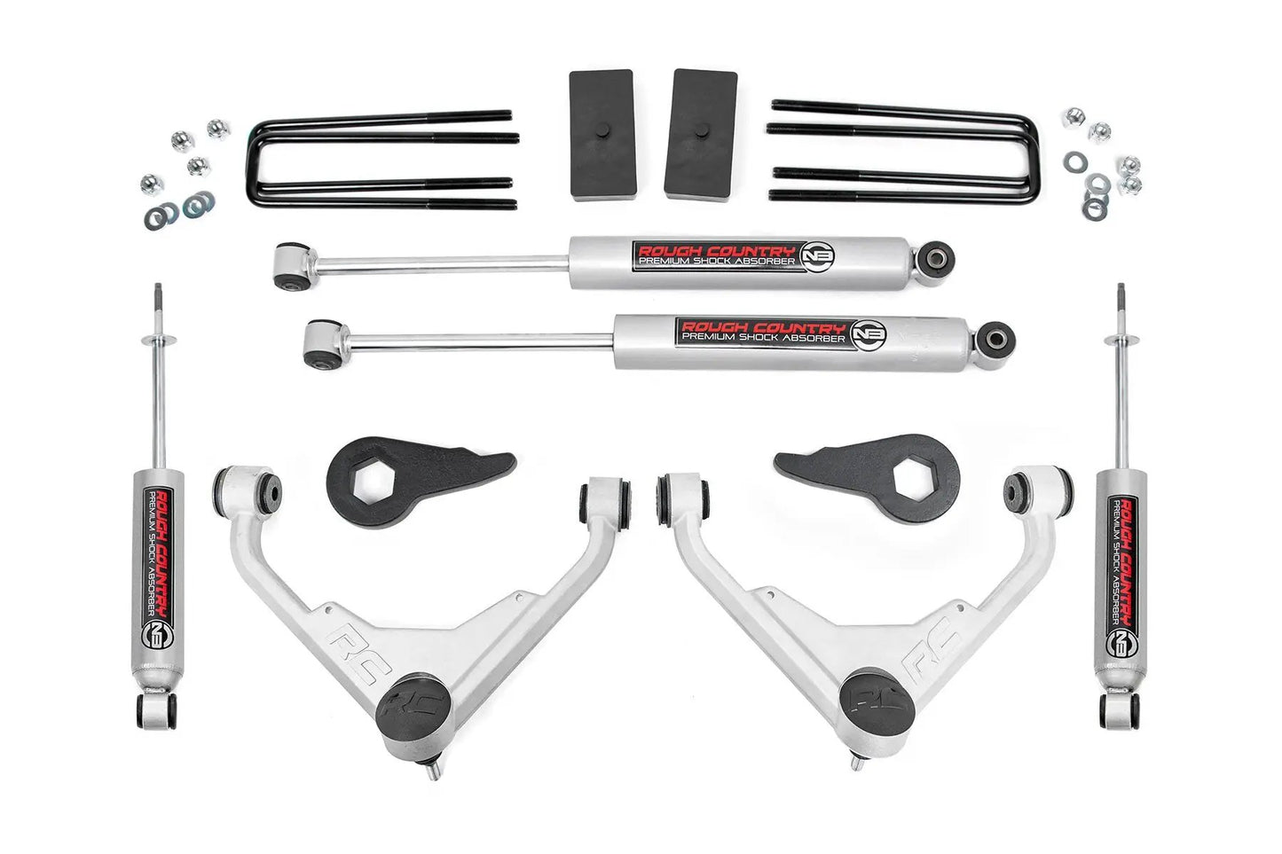 Rough Country 3 Inch Lift Kit | Chevy/GMC 2500HD/3500HD/Suburban 2500/Yukon XL 2500 (01-10) by Rough Country