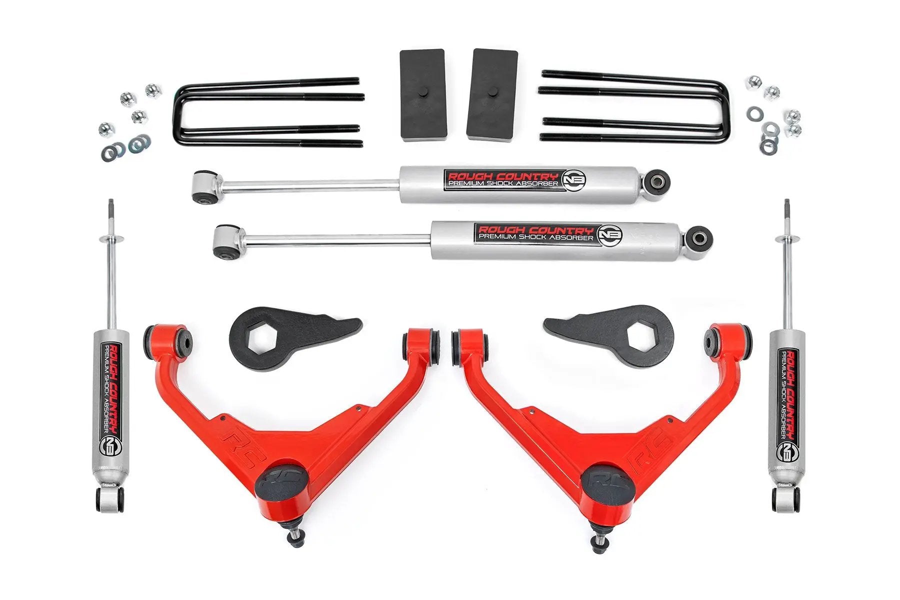 Rough Country 3 Inch Lift Kit | Chevy/GMC 2500HD/3500HD/Suburban 2500/Yukon XL 2500 (01-10) by Rough Country