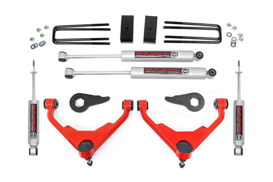 Kit de elevación de 3 pulgadas | Código FK/FF | Chevy/GMC Sierra/Silverado 2500 HD Suburban/Yukon XL 2500 (01-10)