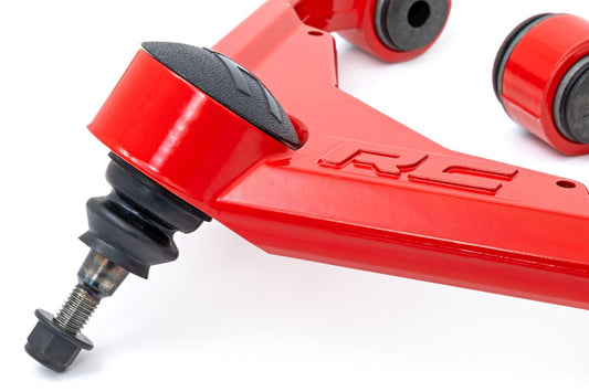 Rough Country Red Forged Upper Control Arms | 3 Inch Lift | Chevy/GMC 2500HD (01-10)