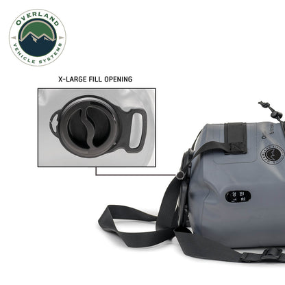 OVS Portable Camp Shower 23 QT, Foot Pump, Knozzle & Accessories by OVS