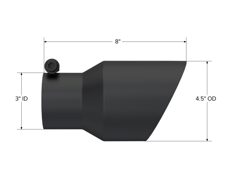 MBRP Univ Exhaust Tips BLK