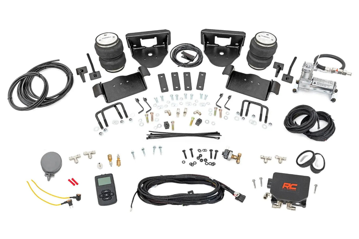 Rough Country Air Spring Kit w/compressor | Wireless Controller | 0-6" Lifts | Ford F-150 (04-14) by Rough Country