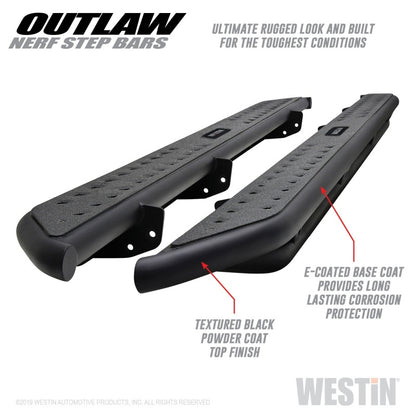 Westin WES Nerf Bars - Outlaw by Westin