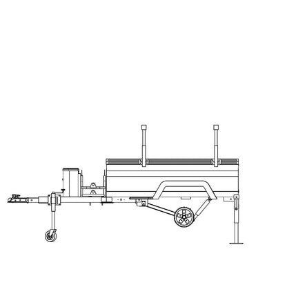 OVS Off Road Trailer - Military Style With Full Articulating Suspension 5x5 Bolt Pattern w/ Tires, Wheels and Brake Controller by OVS