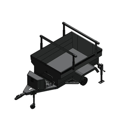 OVS Off Road Trailer - Military Style With Full Articulating Suspension 5x5 Bolt Pattern w/ Tires, Wheels and Brake Controller by OVS