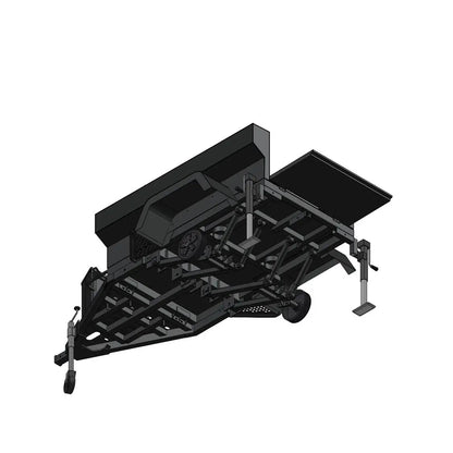 OVS Off Road Trailer - Military Style With Full Articulating Suspension 5x5 Bolt Pattern w/ Tires, Wheels and Brake Controller by OVS