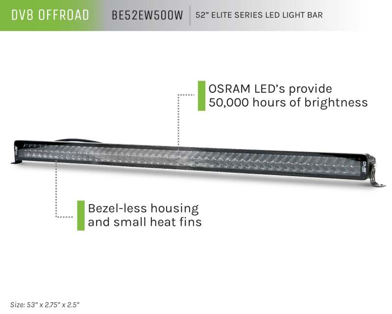 DV8 Offroad DVE LED Light Bars & Cubes