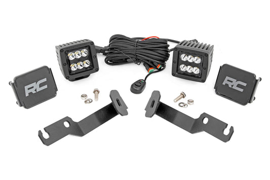 Kit de luces LED | Montaje en zanja | Par negro de 2" | Punto | Toyota Tacoma (05-15)