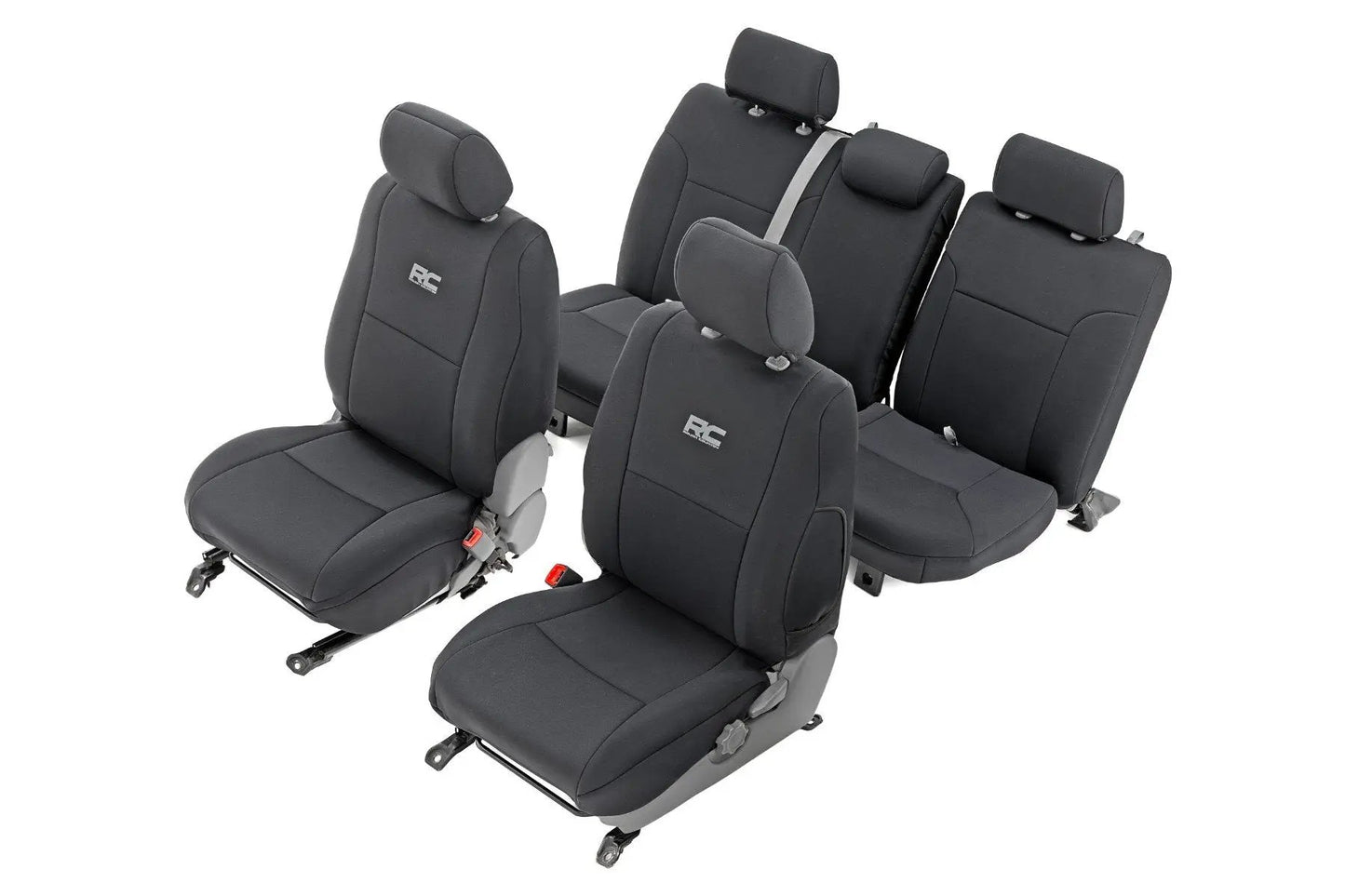 Rough Country Seat Covers | FR & RR | Crew Cab | Toyota Tacoma 2WD/4WD (2005-2015) by Rough Country