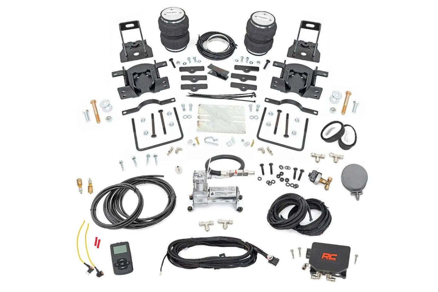 Rough Country Air Spring Kit w/compressor | Wireless Controller | Ford F-250/F-350 Super Duty (05-16) by Rough Country