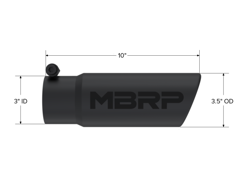 MBRP Univ Exhaust Tips BLK