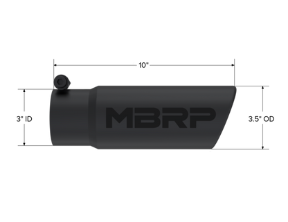 MBRP Univ Exhaust Tips BLK
