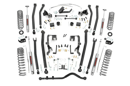 Rough Country 4 Inch Lift Kit | Long Arm | Jeep Wrangler Unlimited 2WD/4WD (2007-2011) by Rough Country