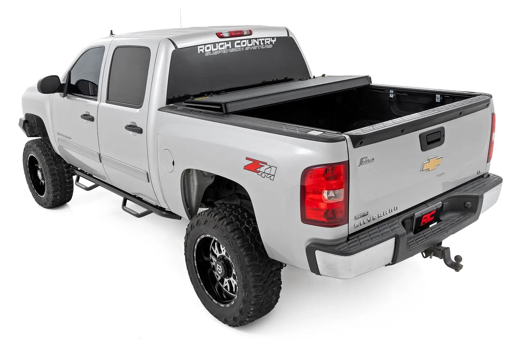 Rough Country Hard Tri-Fold Flip Up Bed Cover | 5'9" Bed | Chevy/GMC 1500 (07-13) by Rough Country
